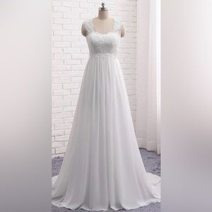 Sleeveless Lace Bridal Gown 12